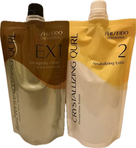 Shiseido Crystallizing Qurl Digital Perm Lotion Very Resistan 400ml X 2 Uk Stock