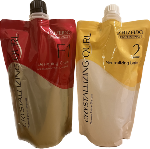 Shiseido Crystallizing Qurl Digital Perm Lotion Resistant To Natural hair 400ml x 2