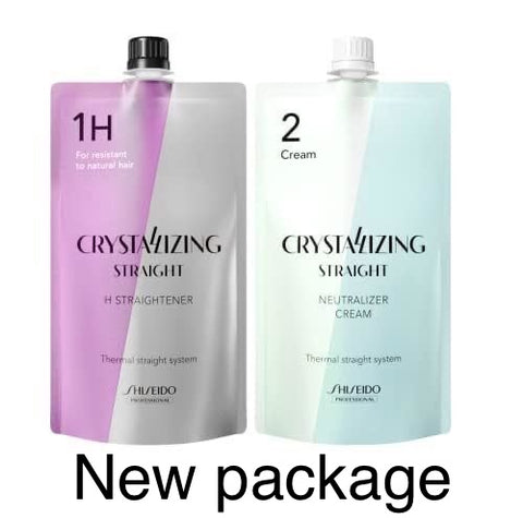 ( new package ) SHISEIDO Crystallizing Straightening Hair Cream system H1/H2