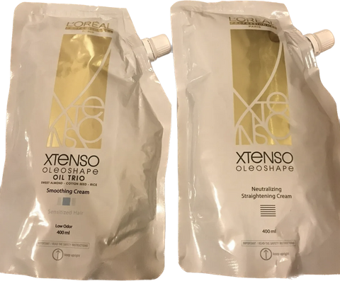Loreal X-Tenso OLEOSHAPE Sensitized Hair+Neutralising Cream 400mlX2 ( UK Stock )